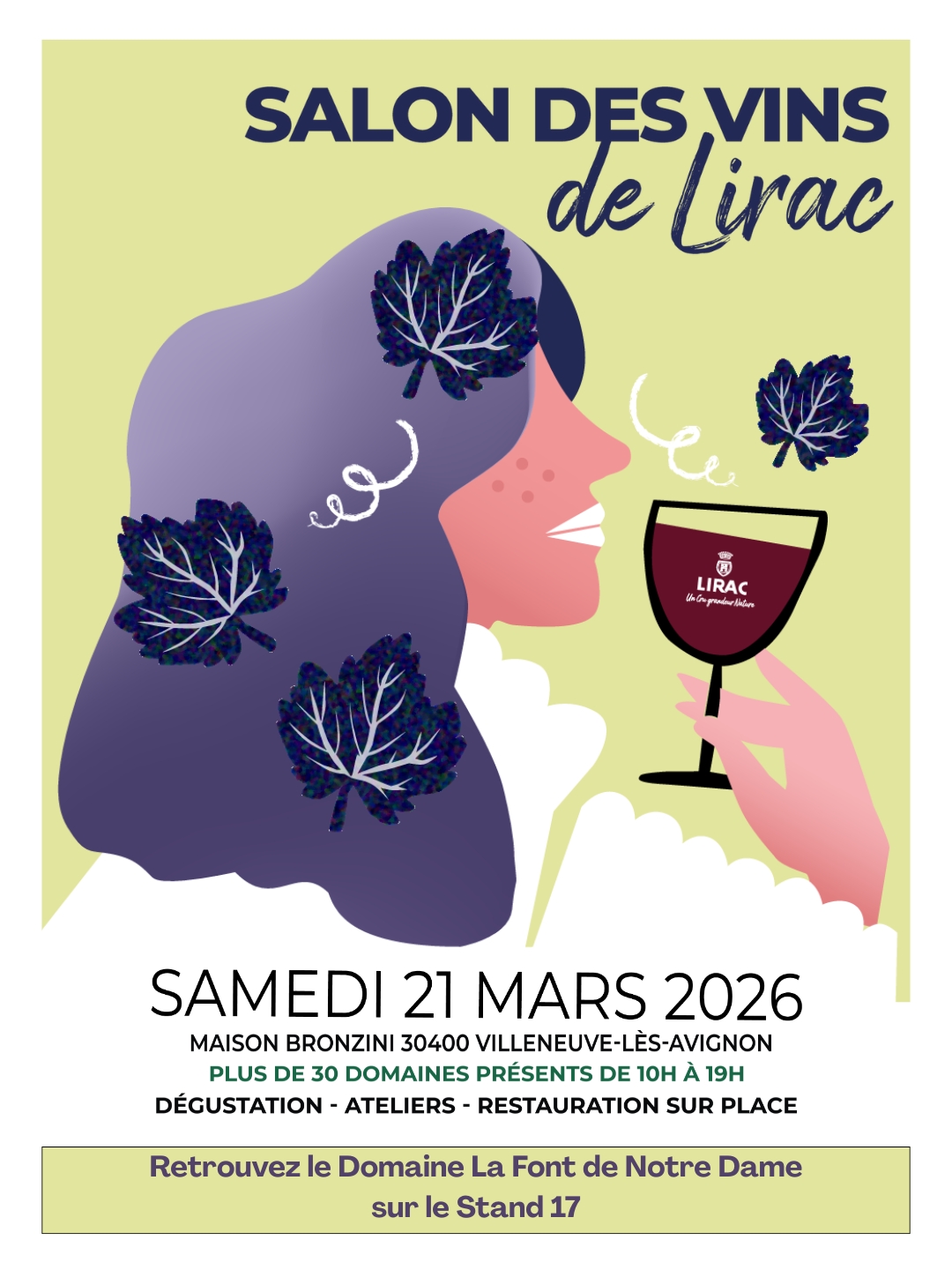affiche salon des vin de lirac 2026